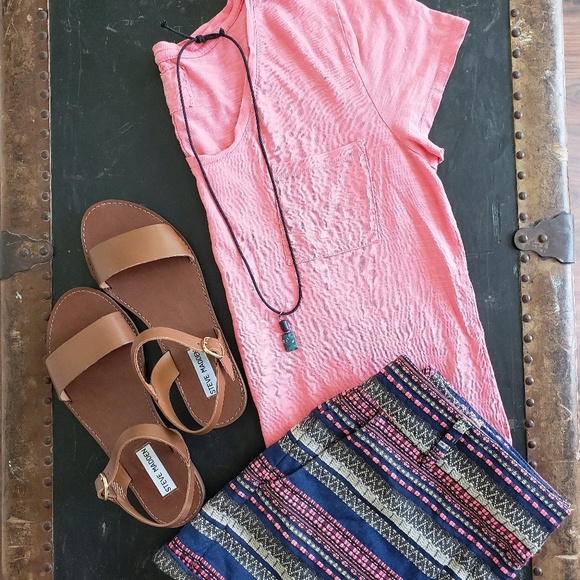 LOFT Riviera Short, Navy, Pink, and Grey Pattern - Picture 2 of 5